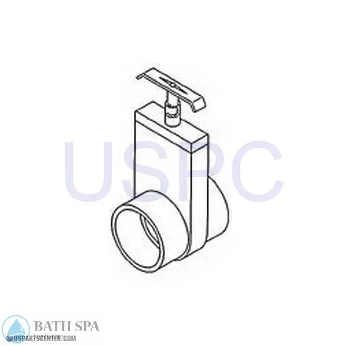 Slice Valve - 1-1/2" Slip x Slip Uni-Body Spa Parts m0401-15