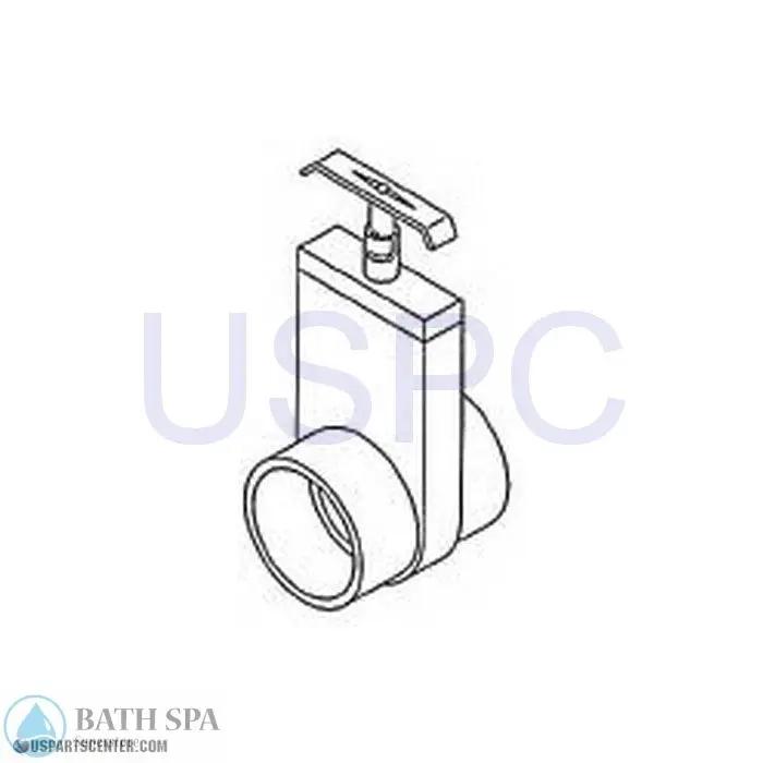 Slice Valve - 1-1/2" Slip x Spigot Uni-Body Spa Parts m0412-15