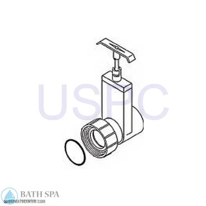 Slice Valve - 1-1/2" Slip x Swivel Spa Parts m0550-15