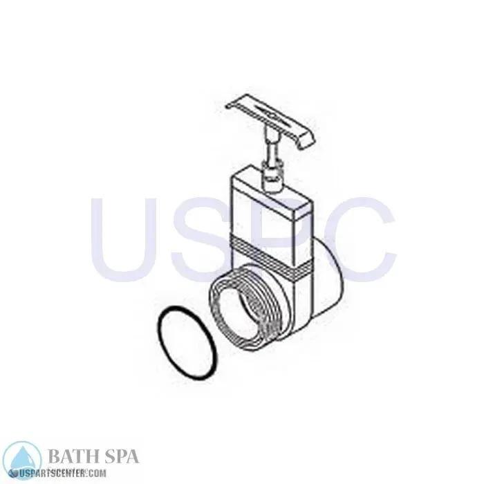 Slice Valve 2" Slip x MBT Valve FBT Uni-Body Valve Spa Parts m0556-20