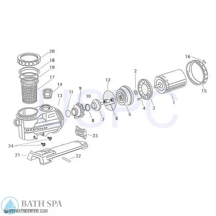 Magnum High Flow Pump Replacement Parts Pool Parts magnum-hiflo-parts