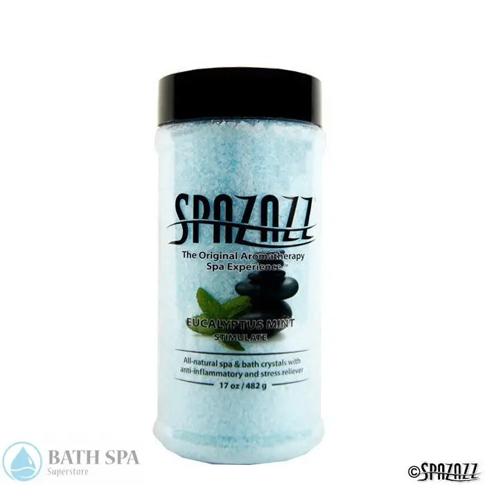 Spazazz Original Eucalyptus Mint (Stimulate) Crystals 17oz Container Aromatherapy: Spazazz Original Crystals original17ozcrystalseucalyptusmint700x700