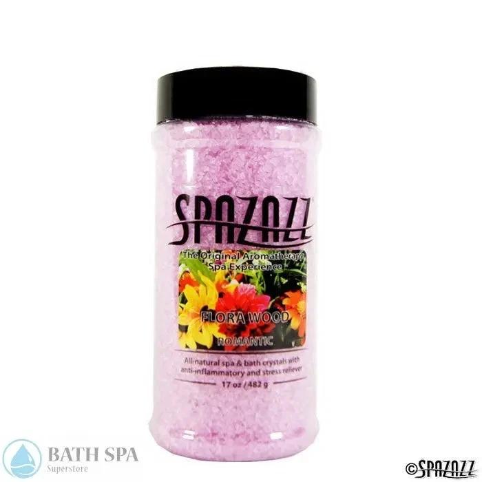 Spazazz Original Fresh Cut Flowers Romantic Crystals Bath Additive 17oz Bottle Spa Aromatherapy Aromatherapy: Spazazz Original Crystals original17ozcrystalsflorawood700x700