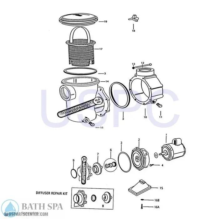 P, PK Pump Replacement parts Pool Parts p-pk-pumps-strainer