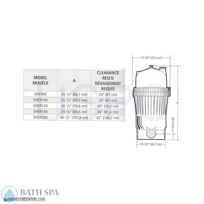 SherLok Complete Filter Pool Parts sherlock-specs
