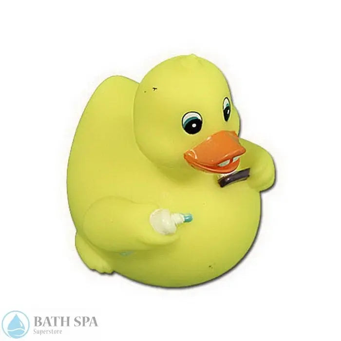 Rubber Duck Toy: Career Pearly White Duck Water Toys: Rubber Ducks sp6505