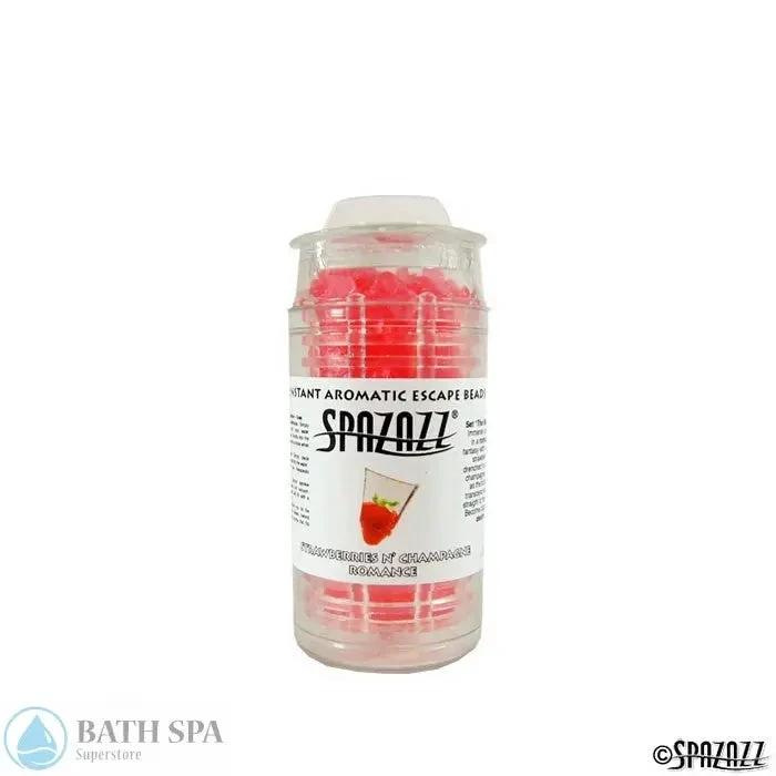 Spazazz Strawberries And Champagne Romance Aromatic Escape Beads Instant One Half Ounce Jar Aromatherapy: Spazazz Escape Beads spz-360