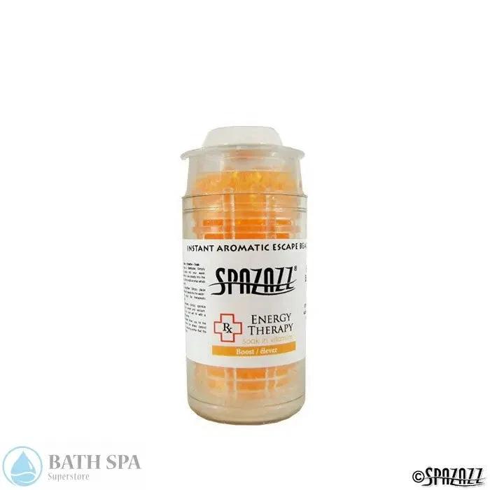 Spazazz Energy Therapy Boost Escape Beads Half Ounce Jar For Spa Bath Aromatherapy Soothing Relaxation Aromatherapy: Spazazz Escape Beads spz-375