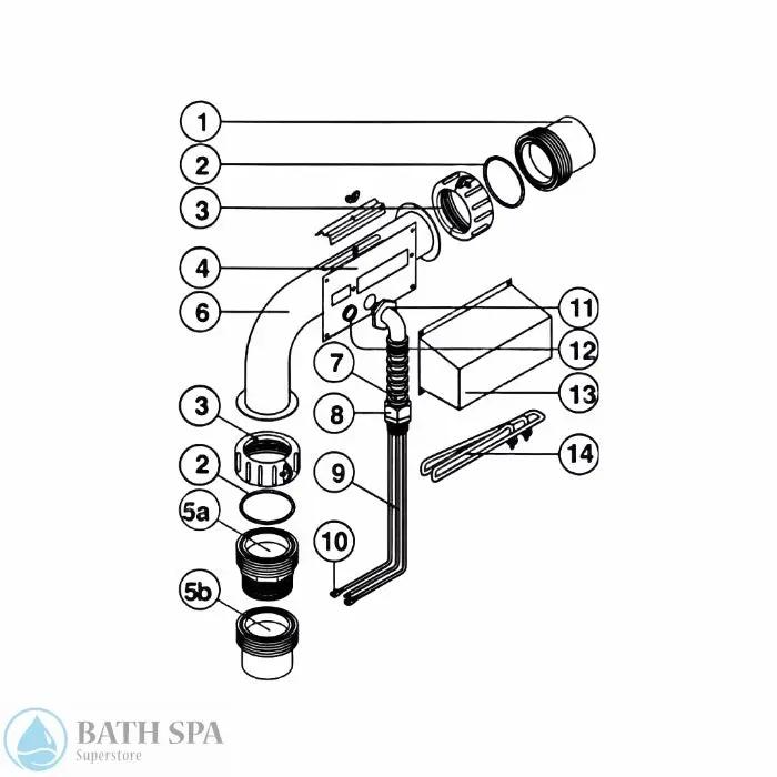 Heater Stainless Steel Heater Sundance Spa Parts ss6000-106-6560-005