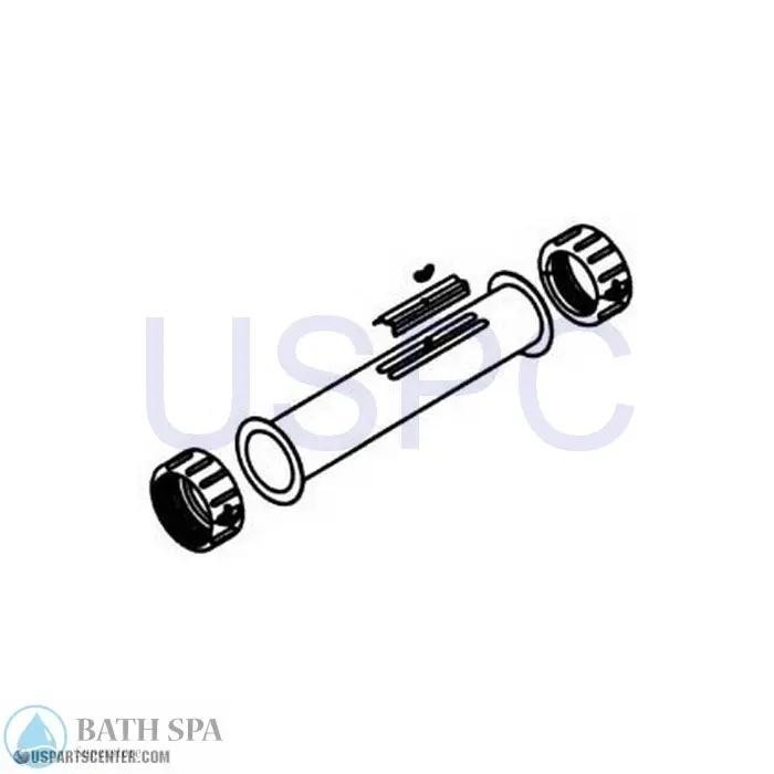 Heater Export Straight HeaterAssembly, 1.5 kW/ 5.5 kW, Stainless Steel Sundance Spa Parts ss6500-211