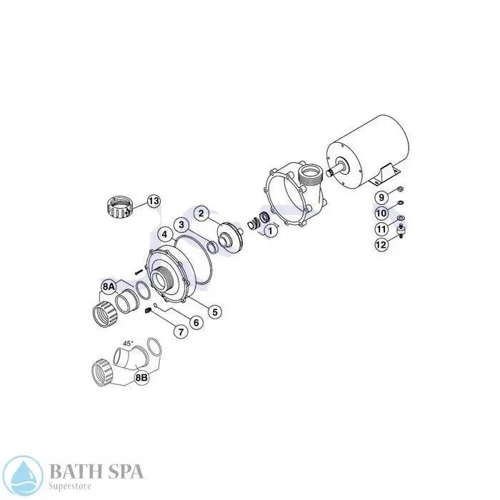 Aqua-Flo XP2 Series and Components (1996 Only) Sundance Spa Parts ss6500-447