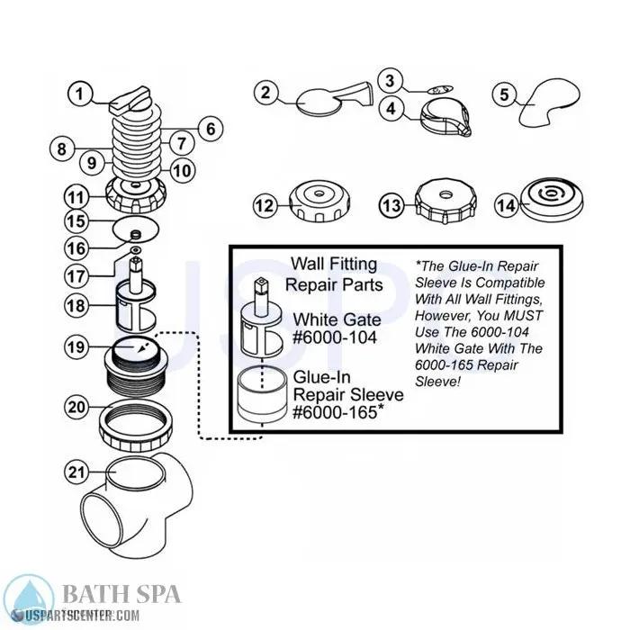 Diverter Valve Parts Sundance Spa Parts ss6530-253