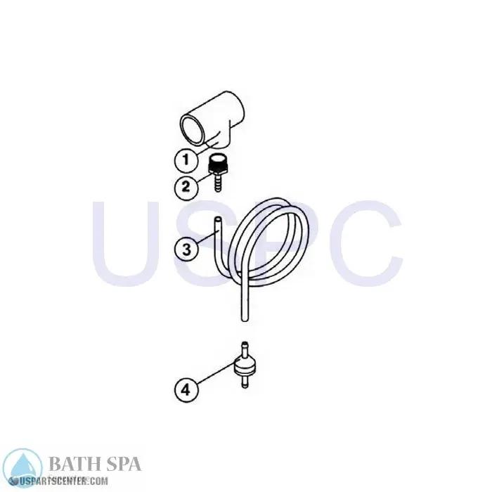 Ozone Tee Assembly Sundance Spa Parts ss6540-079