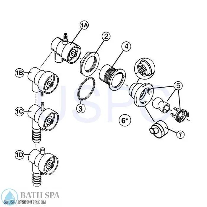Pro-Touch II Jet (2000+) 6540-151 Sundance Spa Parts ss6540-138
