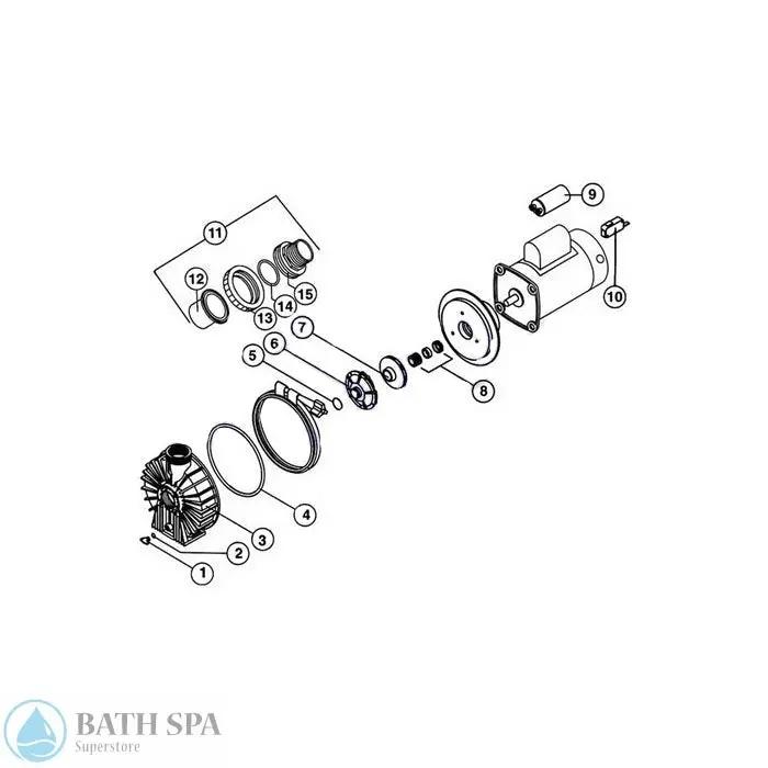 Pac Fab Pumps (1989-1993) Sundance Spa Parts ss6540-191