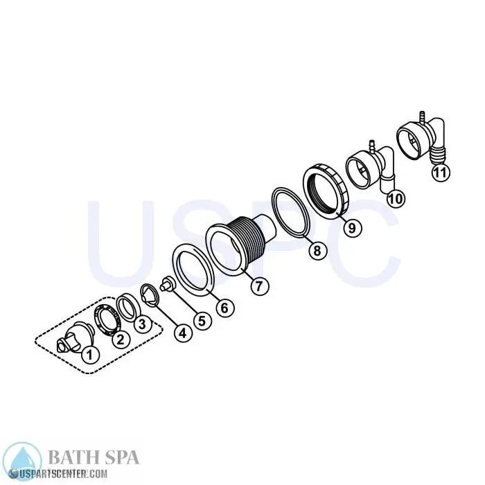 Intelli-Jet (1995 - 1998) Sundance Spa Parts ss6540-372