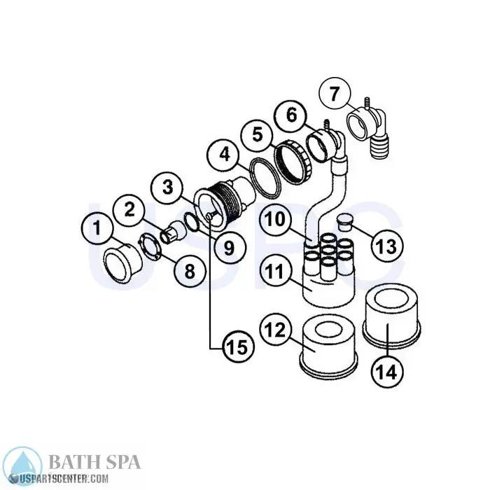 Select-A-Sage Twist Lock Jet (1990 - 1997) Sundance Spa Parts ss6540-674