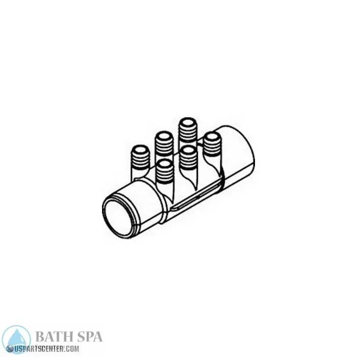 Sundance 6-Port (0.75 " Barb) x 2 " Slip Male/Female Ends Sundance Spa Parts ss6540-788