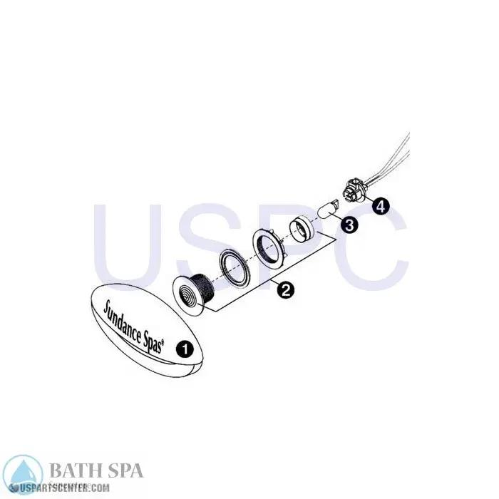 Maxxus Perimeter Step Light-For 1999 - 08/2001 Maxxus Models Sundance Spa Parts ss6560-281