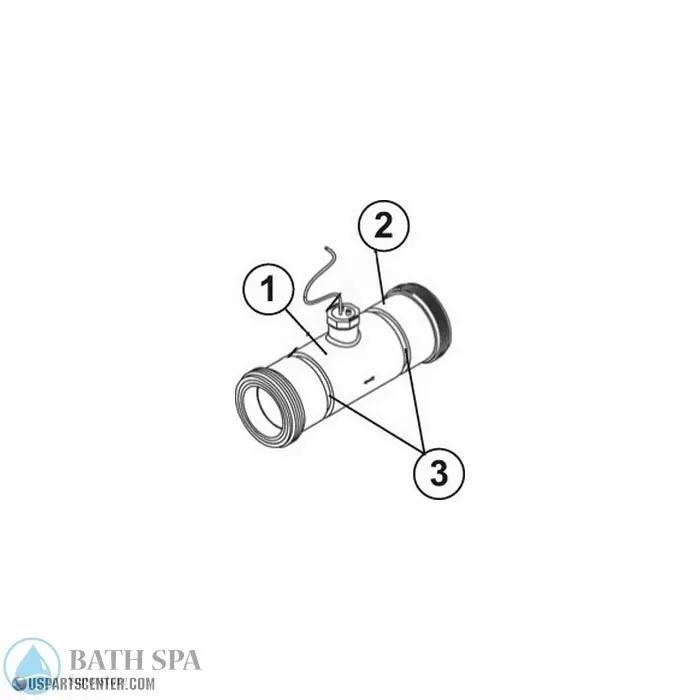 Sundance 2004+ Flow Switch/2" Tee with 5 Cable Sundance Spa Parts ss6560-646