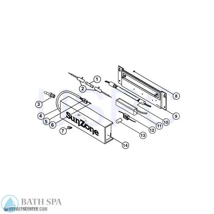 SunZone U.V. Ozone Generator Components Sundance Spa Parts ss6570-605