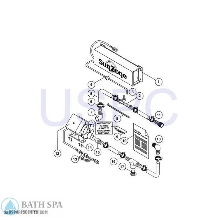 PermaClear Ozone System Components (1994 - 12/96) Sundance Spa Parts ss6660-236