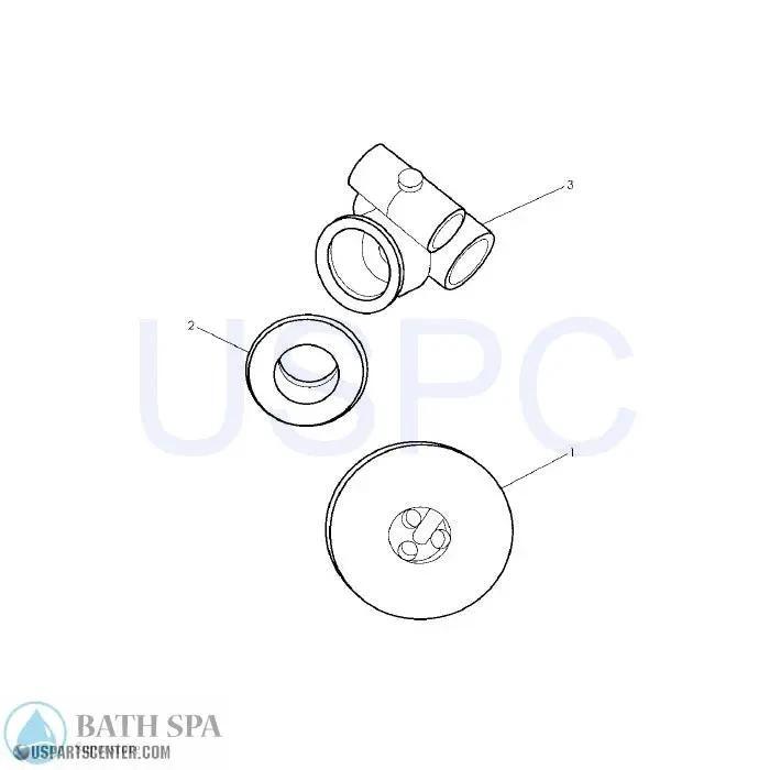 Rotary Ultra Jet Assembly Viante for Jacuzzi Whirlpool Replacement Parts Jet Nozzle Rotary Jet Flange Nut Ultra Jet Body Bath Parts ultra-jet