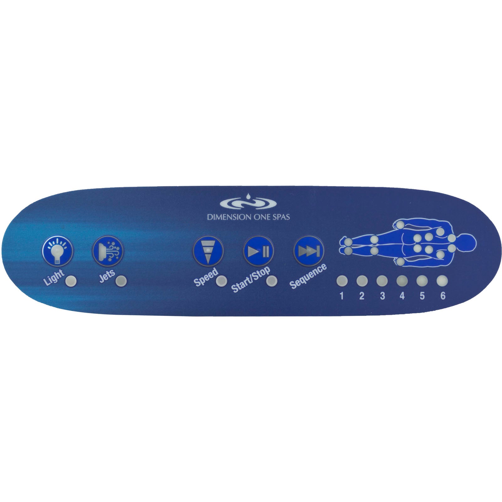 Dimension One TSC-42 Overlay [5-Button] [Blue] (01560-0003)