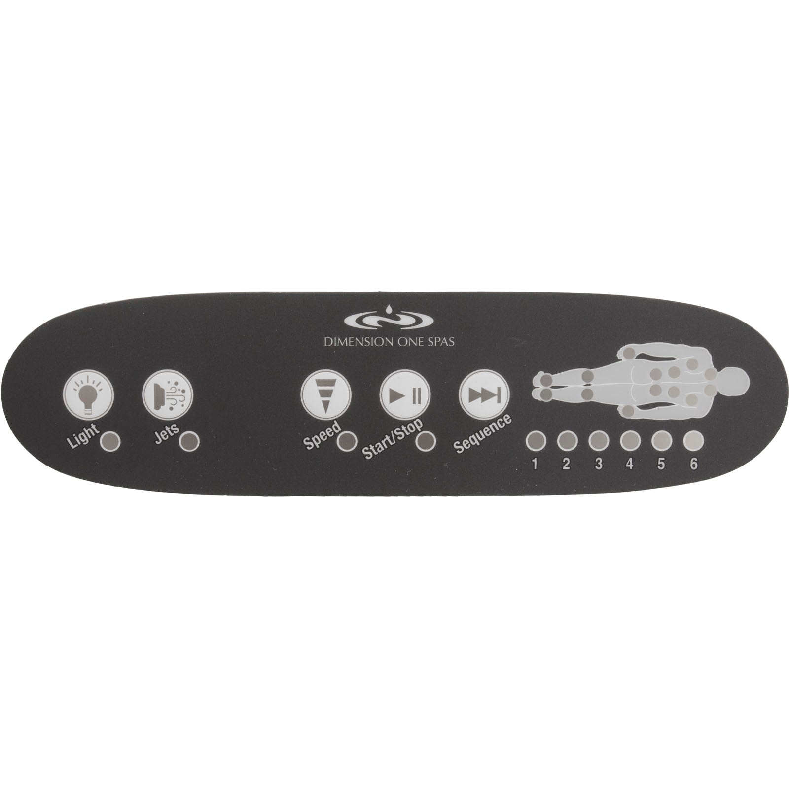 Dimension One TSC-42 Overlay [5-Button] [Gray] (01560-5001)