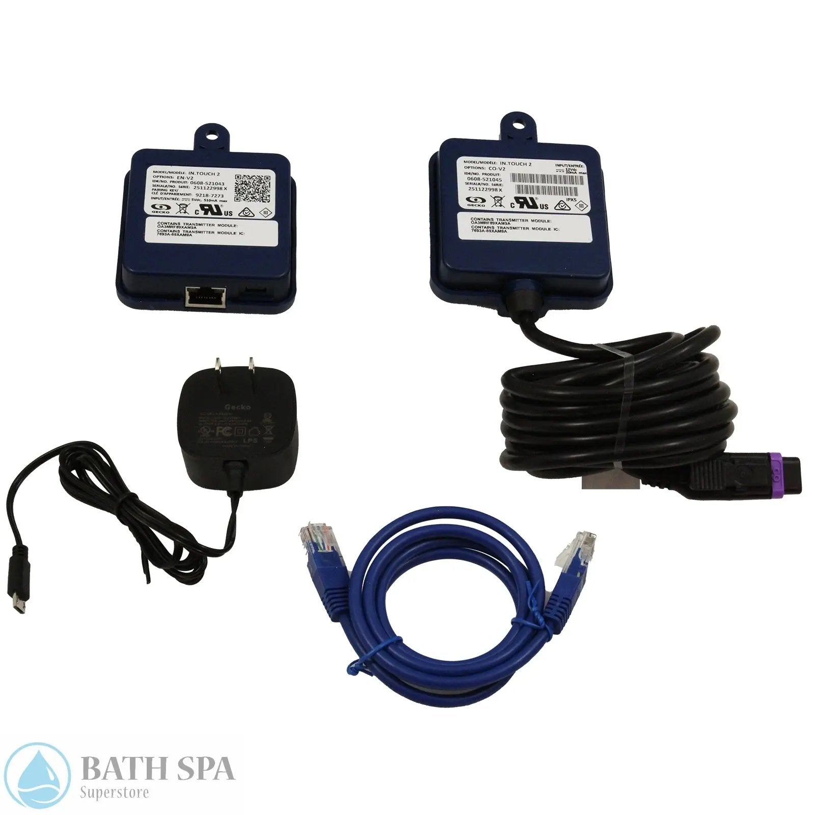 Gecko In.Touch 3 WIFI Module [0608-521047] Spa Parts: Spa Remote Controls 0608-521047_Face