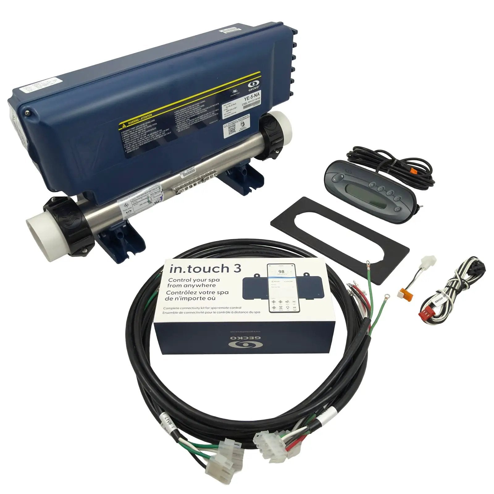 Gecko In.Ye-5 V3 Spa Control System 4kW 240V [P1,P2,P3] (Wifi kit) Spa Parts: Spa Control Systems (Gecko) 0610-300013