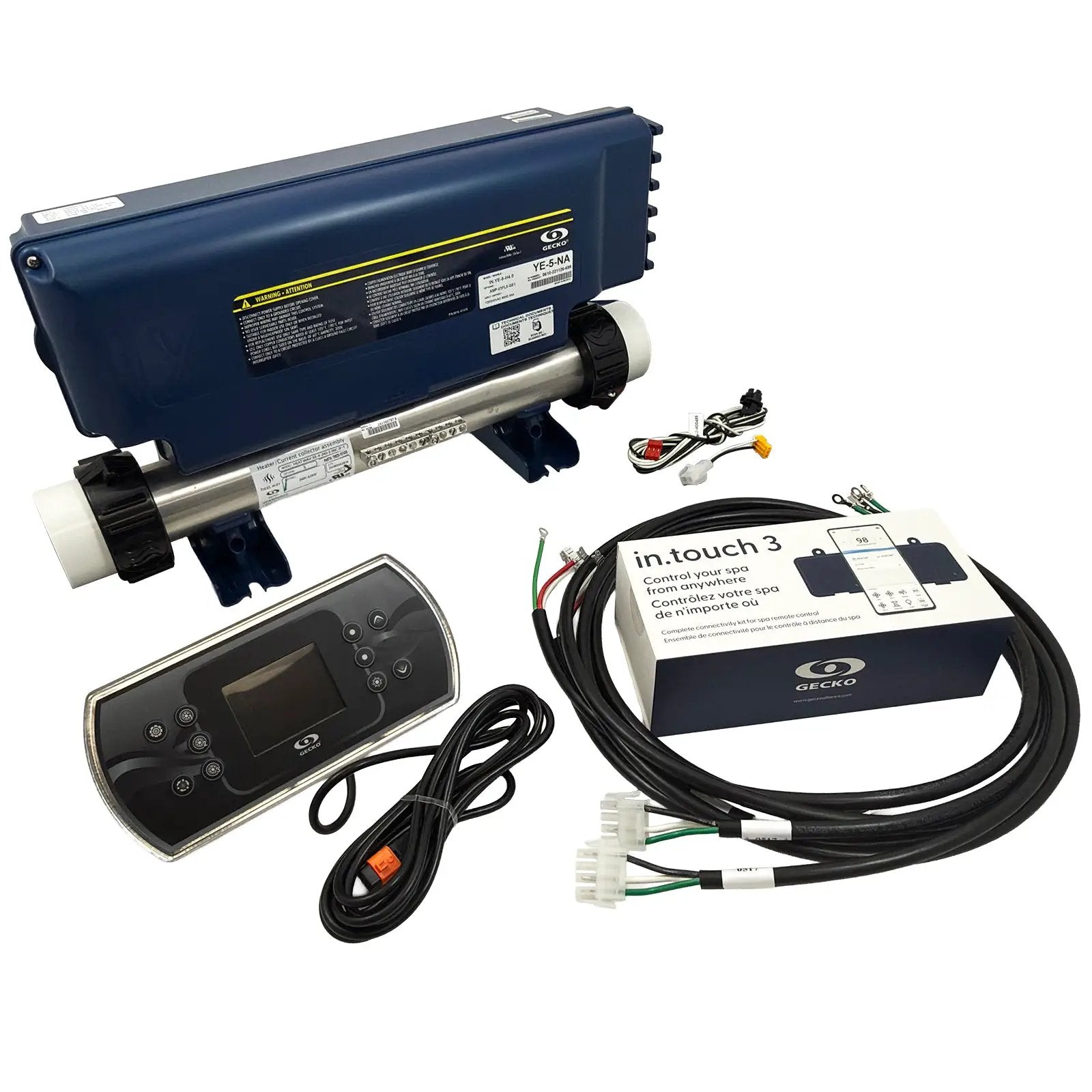 Gecko IN.YE-5 Spa Control System 4kW 3 Pumps 240V WiFi Kit Spa Parts: Spa Control Systems (Gecko) 0610-300016_Gecko_In.Ye-5_V3