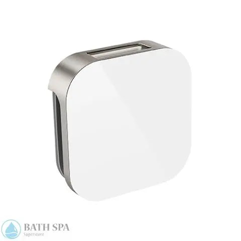 Mr.Steam Aroma Glass® SteamHead [1/2"] (104104) White Brushed Nickel Steamers: Steamer Parts 104104WH-BN