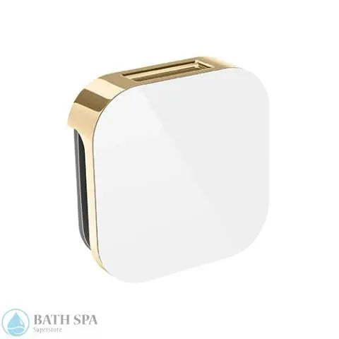 Mr.Steam Aroma Glass® SteamHead [1/2"] (104104) White Polished Brass Steamers: Steamer Parts 104104WH-PB