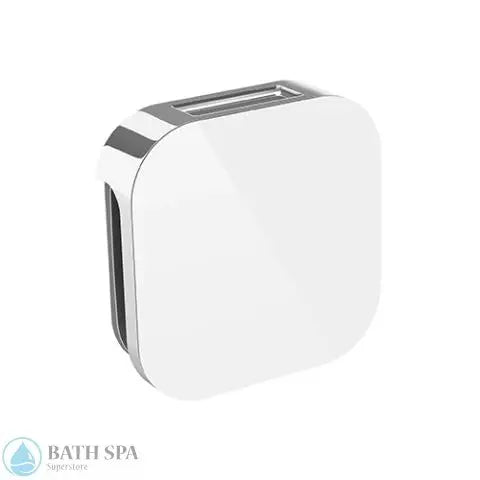 Mr.Steam Aroma Glass® SteamHead [1/2"] (104104) White Polished Chrome Steamers: Steamer Parts 104104WH-PC