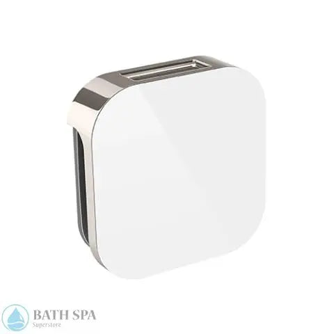 Mr.Steam Aroma Glass® SteamHead [1/2"] (104104) White Polished Nickel Steamers: Steamer Parts 104104WH-PN