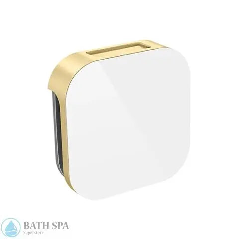 Mr.Steam Aroma Glass® SteamHead [1/2"] (104104) White Satin Brass Steamers: Steamer Parts 104104WH-SB