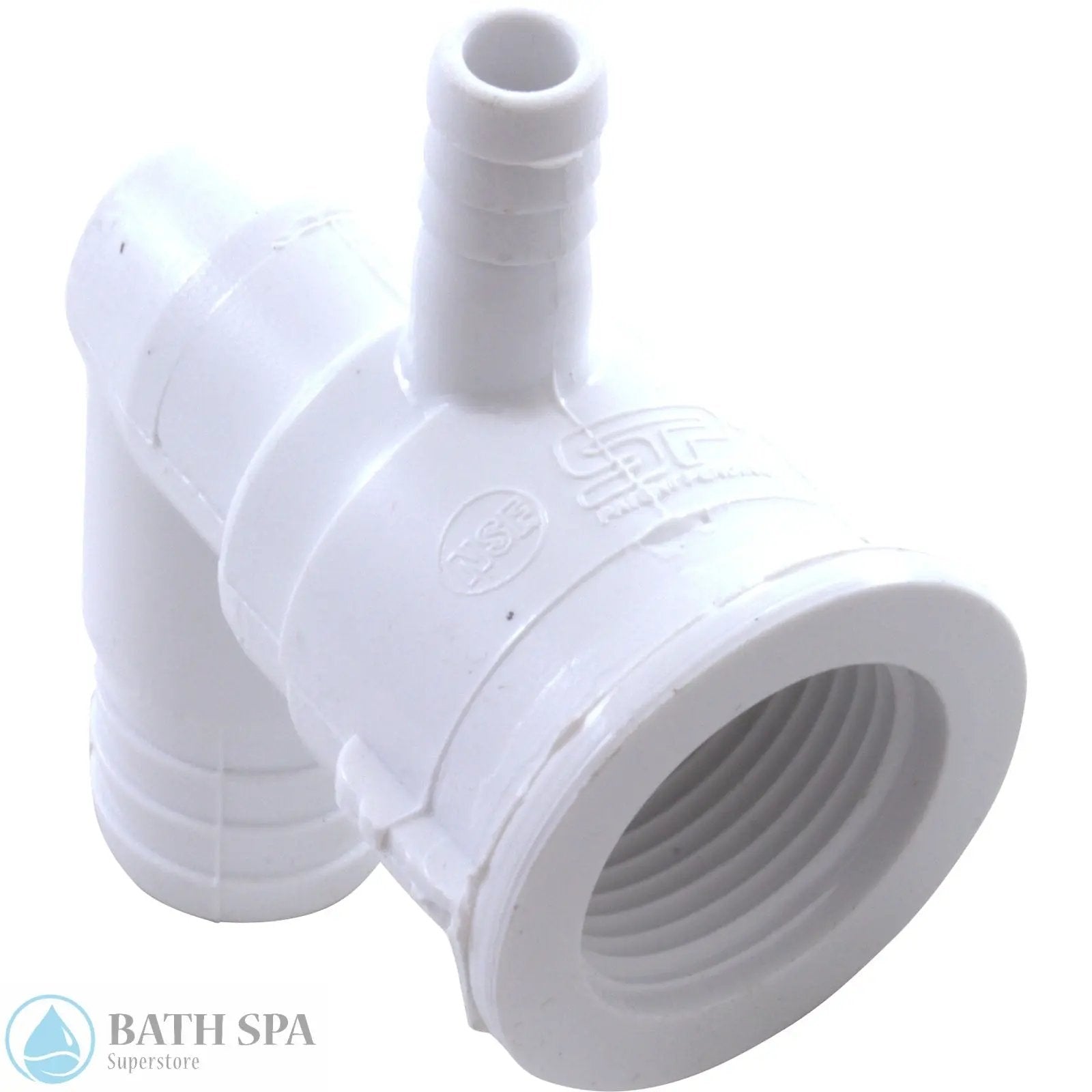 Waterway, Ozone Body [3/8" RB Air x 3/4" RB] Water Ell Body (212-0090) Spa Parts: Spa Jets (Waterway Ozone/Cluster Jets) 212-0090