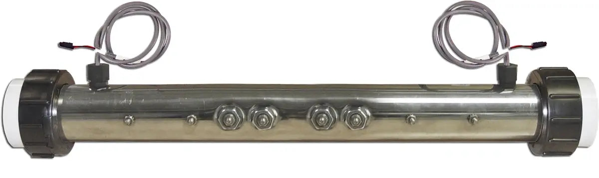 Hydro-Quip 11kW M7 Flo-Thru Straight Spa Heater With Sensors 230v (26-0054AF-DS-KS) Spa Parts: Spa Heaters (Hydro-Quip Spa Heaters) 26-0054AF-DS-KS