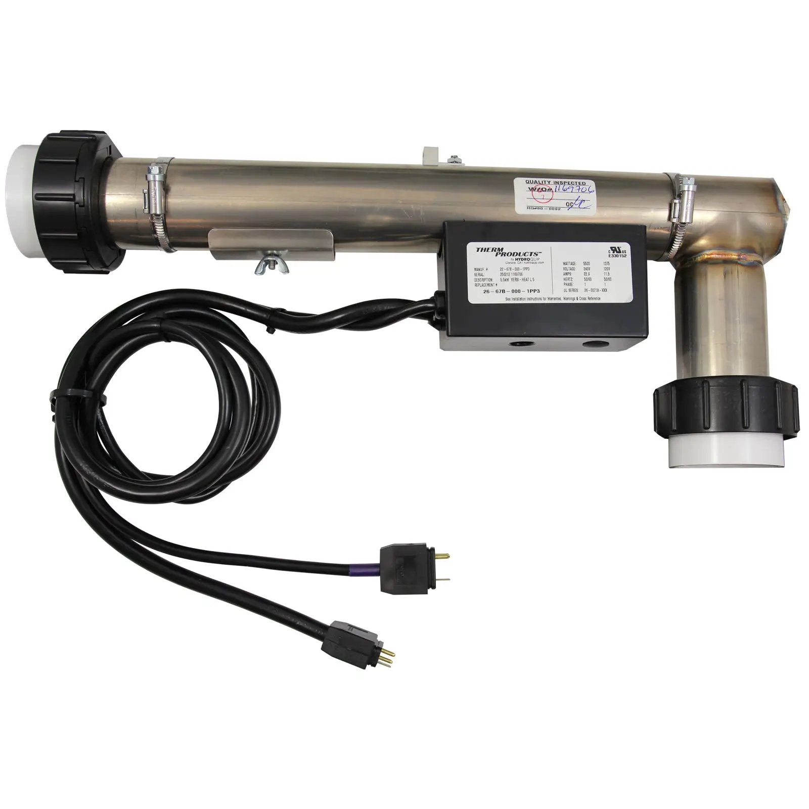 Hydro-Quip VersiHeat 5.5kW Flo-Thru Heater [26-67B-S00-1PP3] by Hydro-Quip
