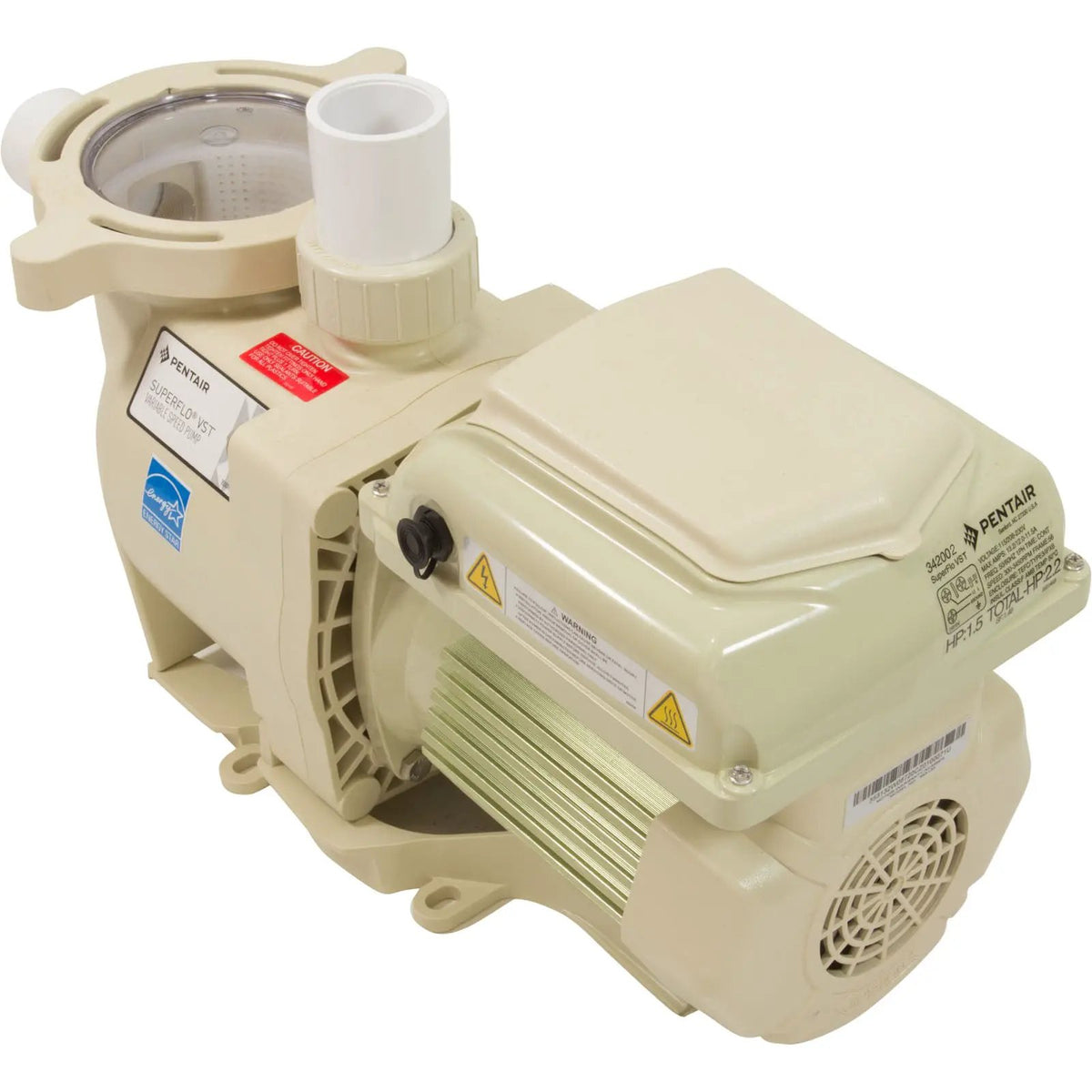 Pentair SuperFlo VST, 1.5hp, 115/208-230v [2”] (Variable Speed) [342002] by Pentair Pool Products