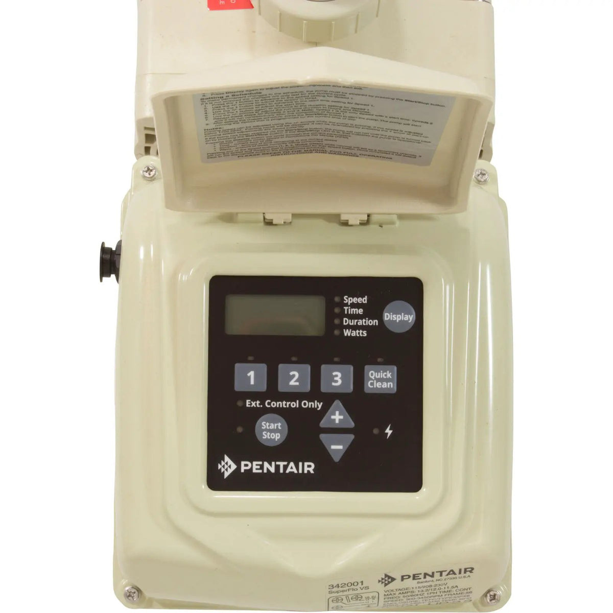 Pentair SuperFlo VST, 1.5hp, 115/208-230v [2”] (Variable Speed) [342002] by Pentair Pool Products