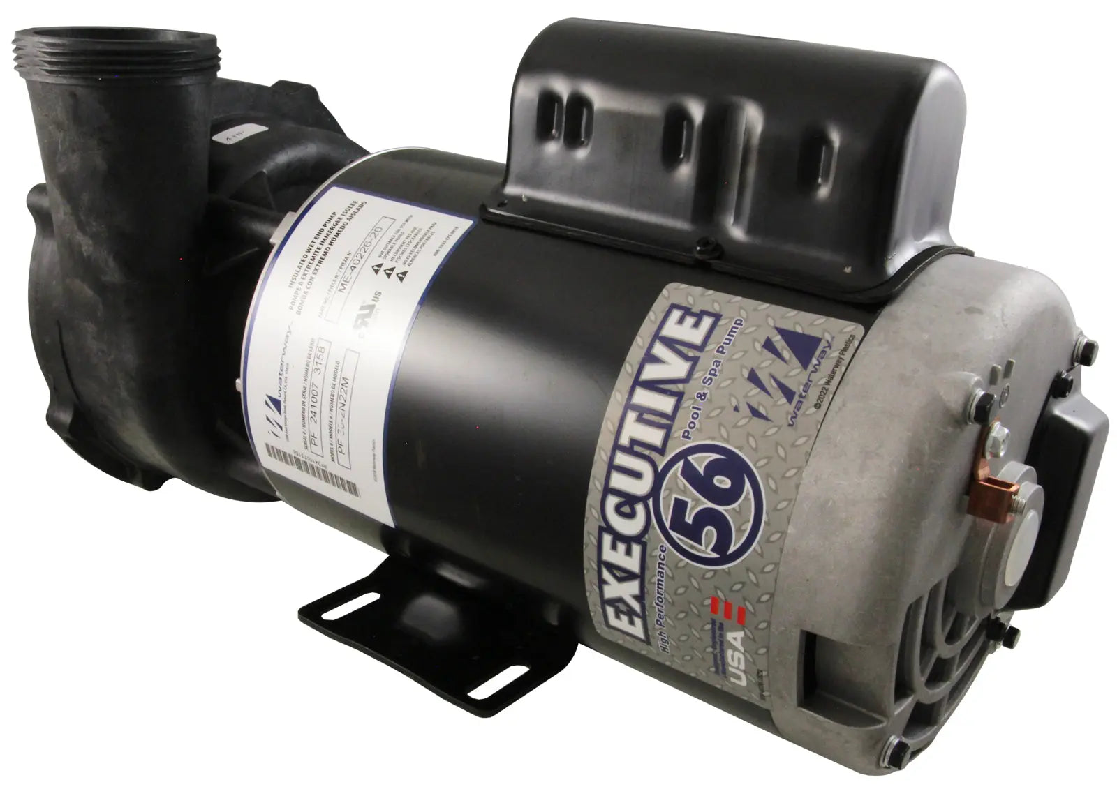 Waterway 4.0 HP Executive 56 Frame Spa Pump [2-Spd] [230V] [12/4.4a] [2"] (3721621-1D) Spa Pumps & Parts: Spa Pumps (Waterway Executive Pumps) 34-270-2400_1-REV__XL