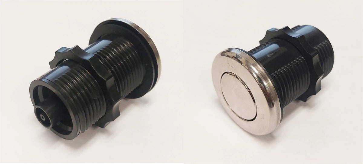 Air Button Polished Chrome [1-3/8" HS] (36-0006A) Bath Parts: Bath Air Buttons (Balboa) 36-0006A