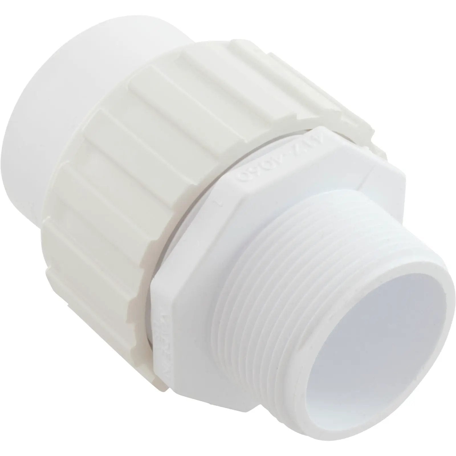 Pentair/Sta-Rite [1.5" MPT x 1.5"] Slip Union (U111-185P) PVC Plastic Fittings & Valves: Unions 400-4030_male_Threads