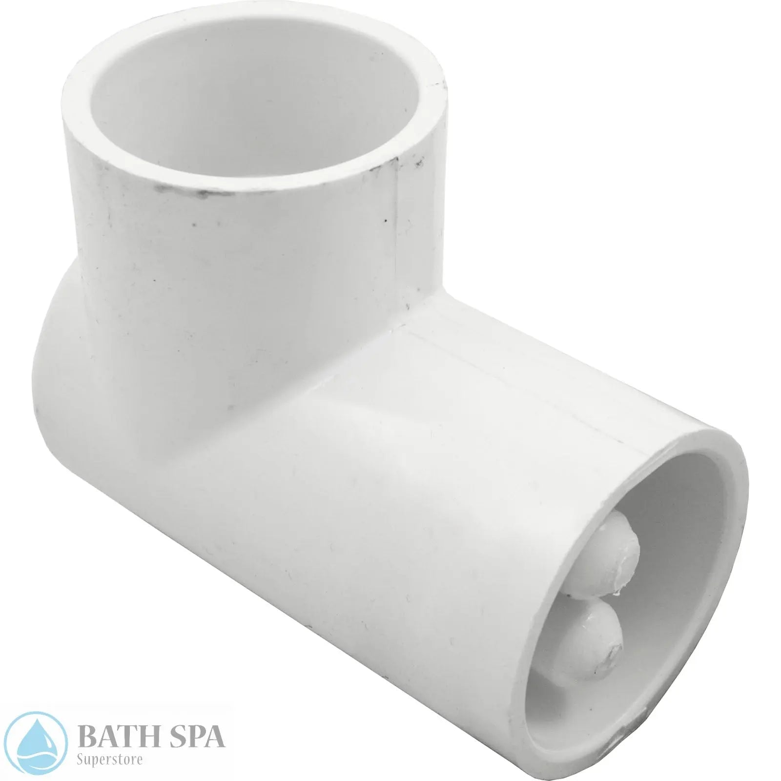 Waterway 90 Degree Elbow [Ell] [1-1/2" Slip x 1-1/2" Slip] [W/Dual Thermowell] (400-5540) PVC Plastic Fittings & Valves: Elbows 400-5540