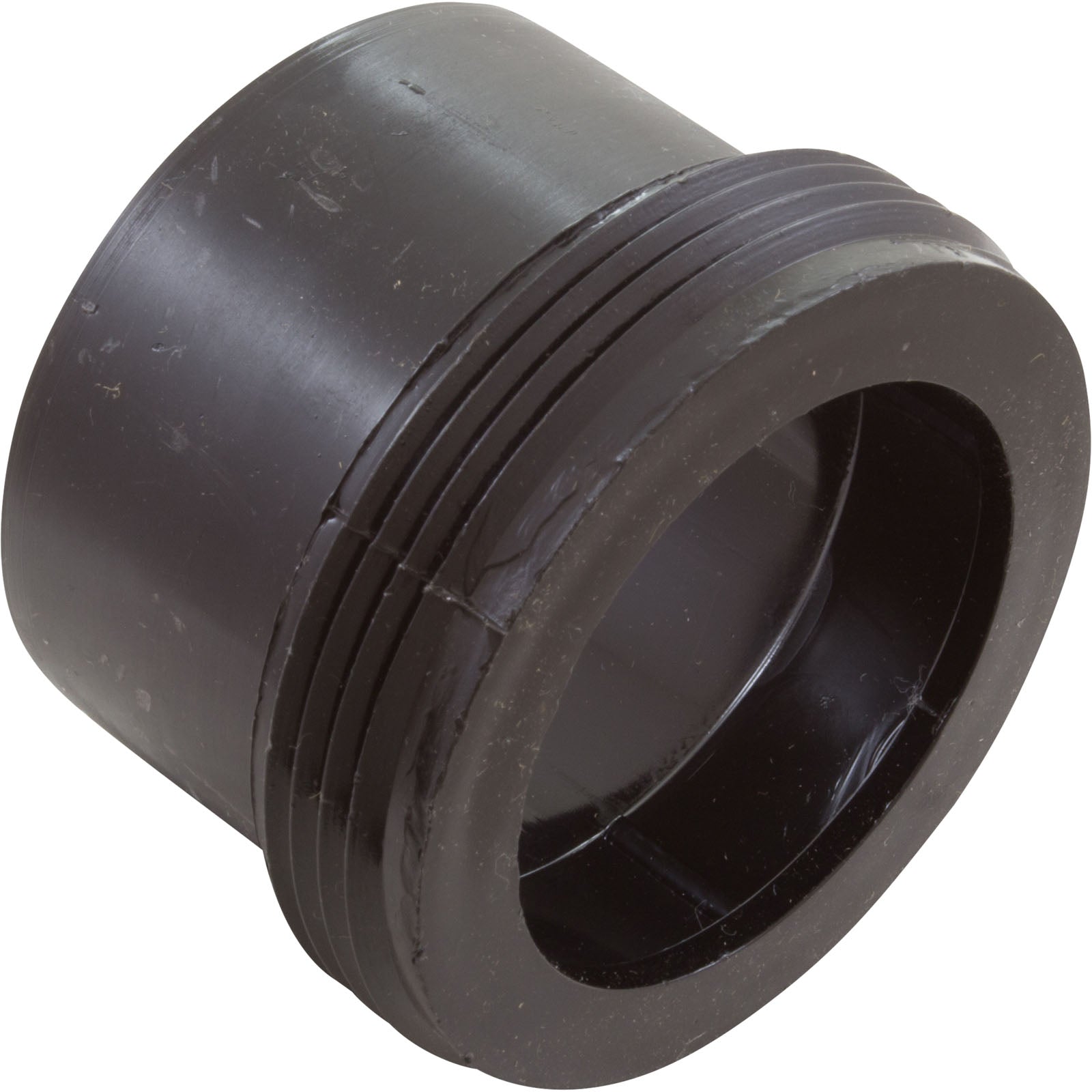 Waterway Heater Tailpiece [2" Buttress Thread x 2" Slip] Black (417-5041) PVC Plastic Fittings & Valves: Unions 417-5041_1-REVERSE__XL