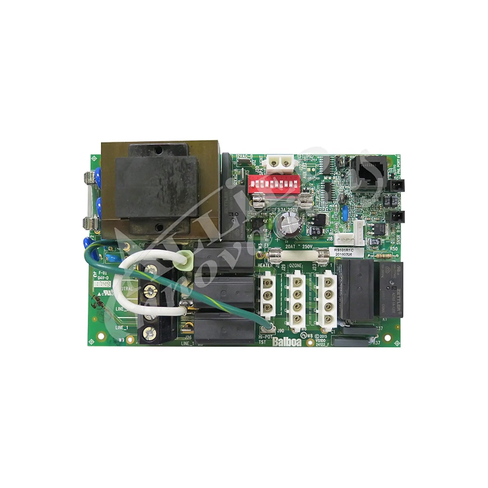 DreamMaker Spa Heater Circuit Board RS101 M7 Replacement (456404) [56403-05] Balboa Spa Parts: Spa Topside Panels (Balboa Topside Panels) 456404-1