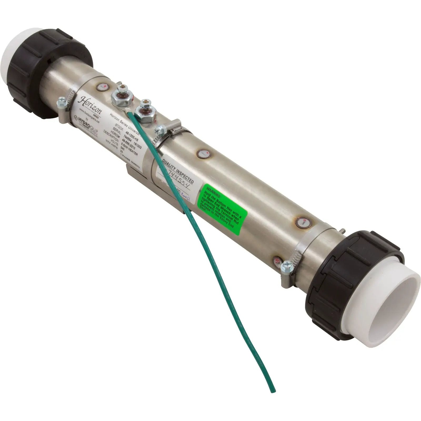 Balboa Style 5.5kW Flo Thru Heater [15" x 2"] [240V] [NuWave] (C2550-0313N) Spa Parts: Spa Heaters (Therm Products Flow Thru Spa Heaters) 46-555-2210_XL