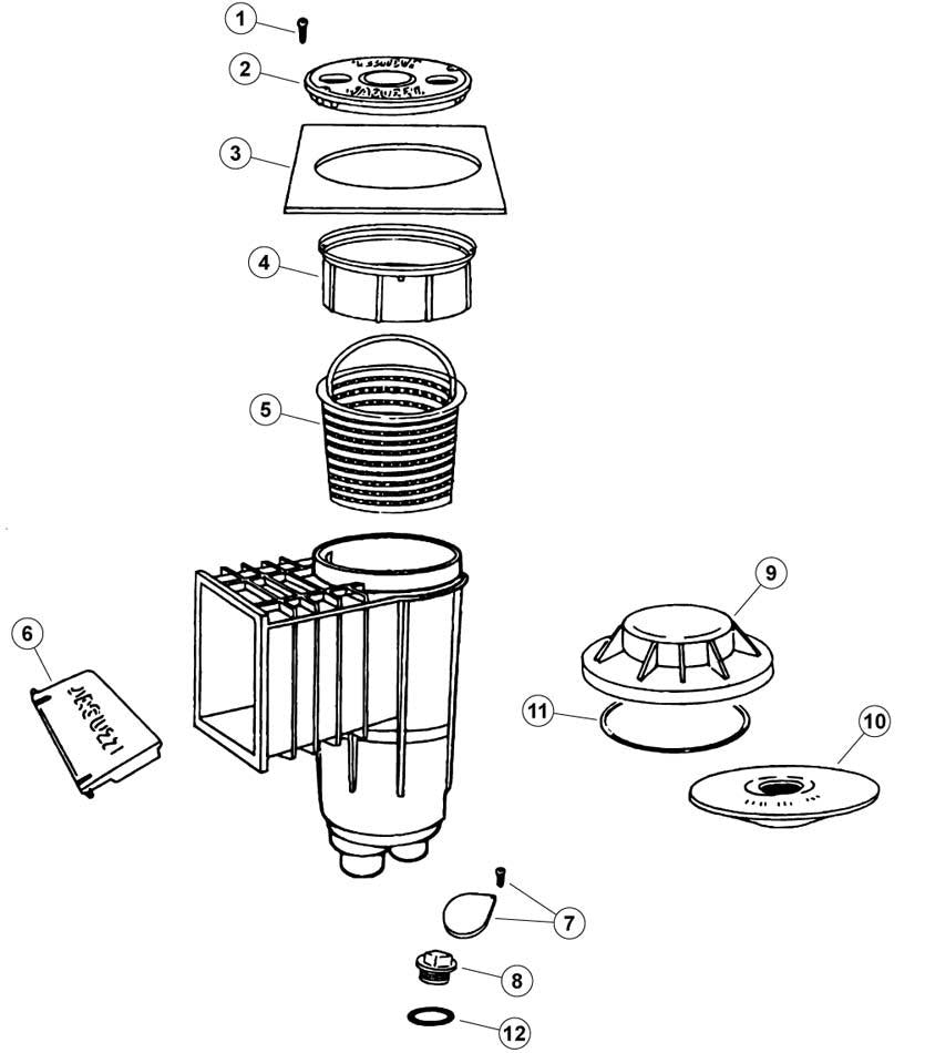 Jacuzzi Deckmate Skimmer Gunite Pool [Parts]